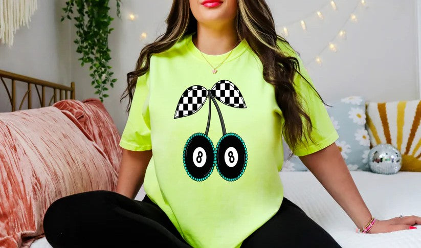π±π 8 Ball Cherry Tee β Sweet, Bold & a Little Bit Lucky