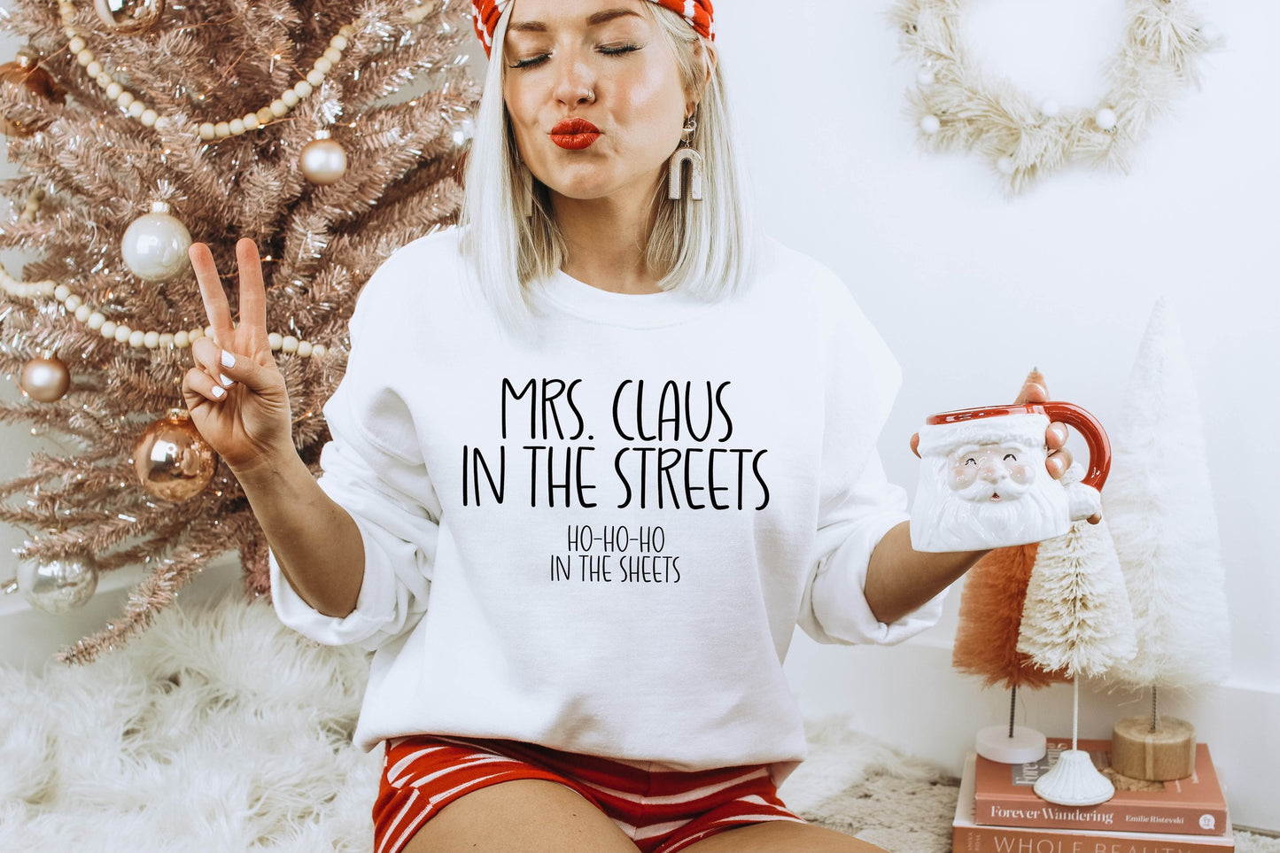 Mrs Claus in the streets Tee (Black)