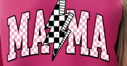 Mama Bolt Glitter Tee