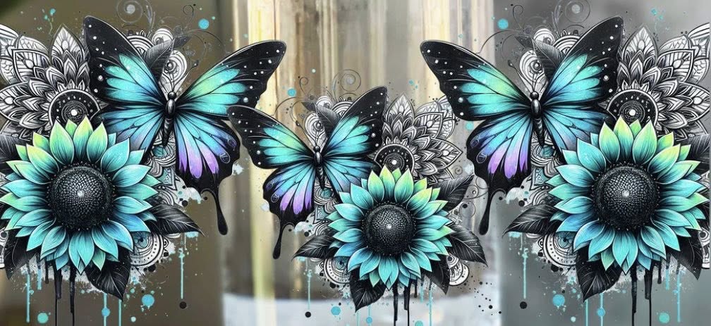 Teal Butterfly