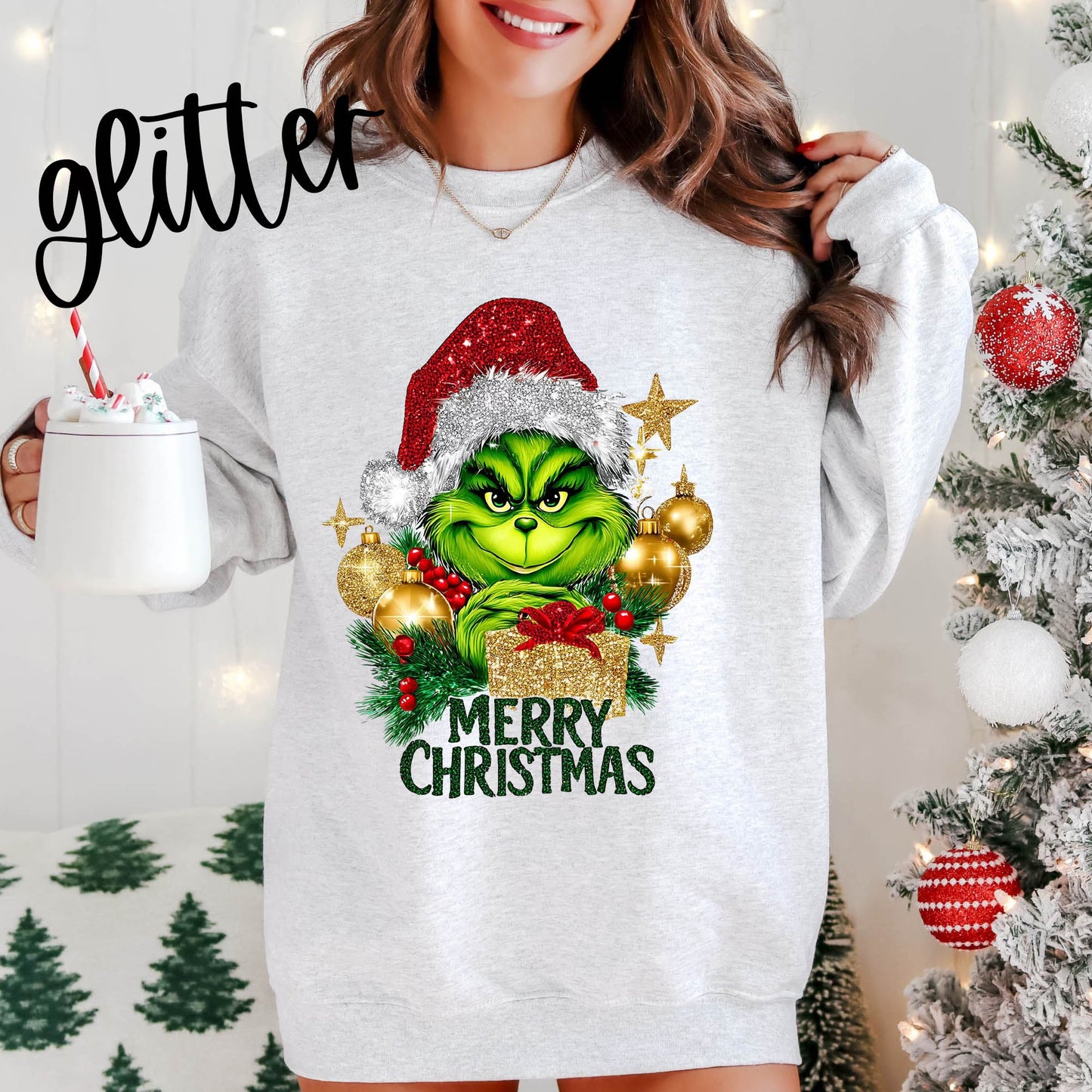 Merry Christmas (Grinch) Glitter
