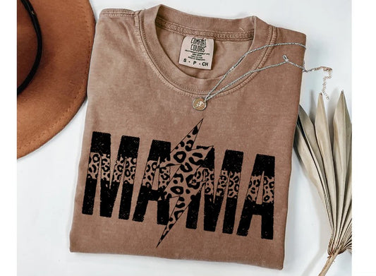 🐆 Mama Tee with Cheetah Bolt – Unleash Your Wild Mama Spirit!