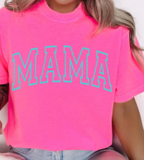 Mama Blue Puffed Tee 💙✨