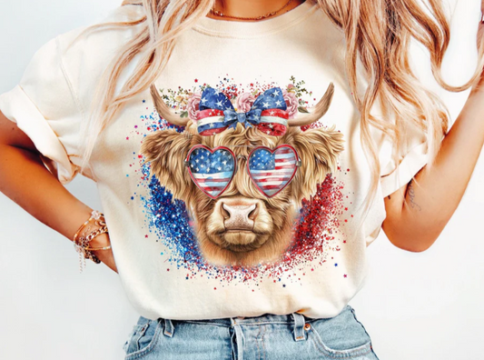Patriotic Cow Tee 🐄🇺🇸
