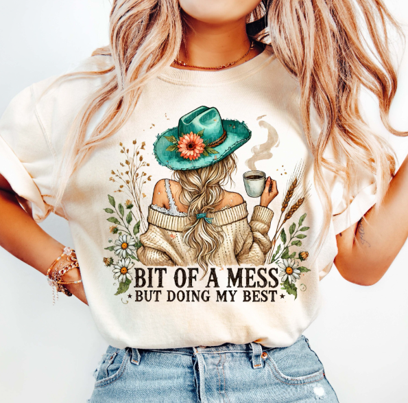 A Bit of a Mess But Doing My Best Tee 💪✨💖