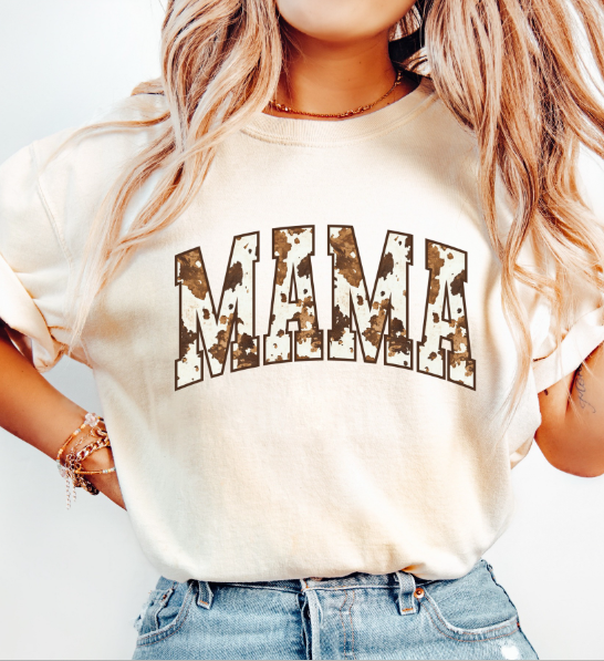 Mama Cowhide Tee 🐄🤠