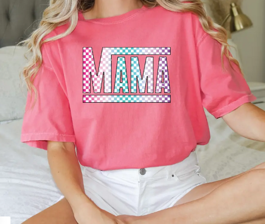 Mama Retro Tee (Glitter)