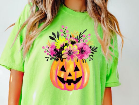 Floral Pumpkin Tee