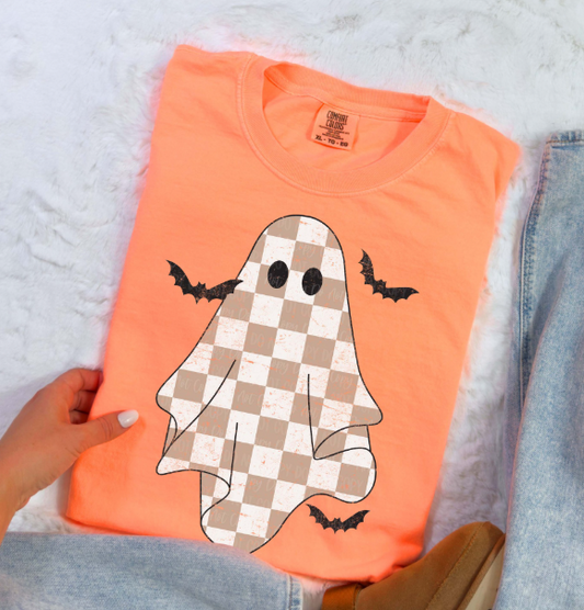 Checker Ghost Tee