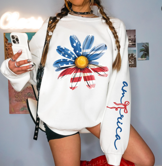 America Flower Tee