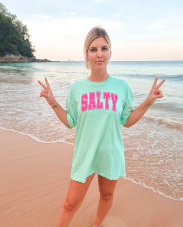 Salty Puff Tee (Pink)