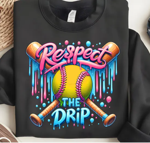 Respect The Drip Softball Tee