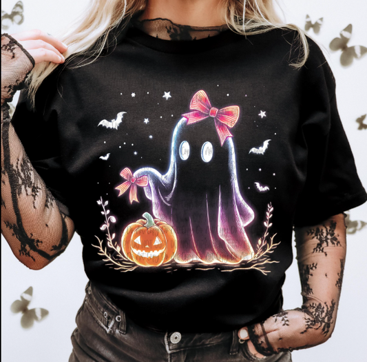 Girly Bow Ghost Tee