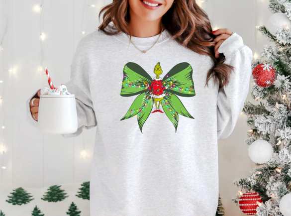 G-R-I-N-C-H Bow Tee
