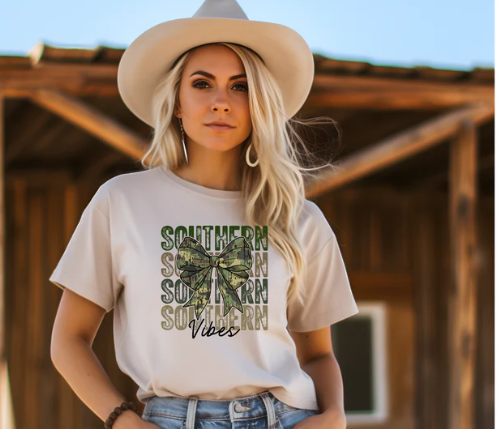 Southern Vibes Camo Tee