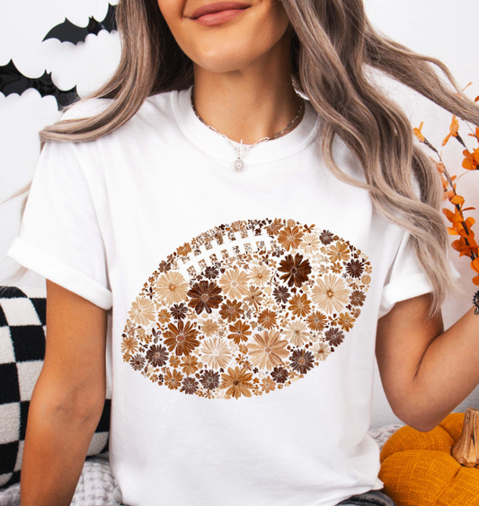 Floral Football Tee