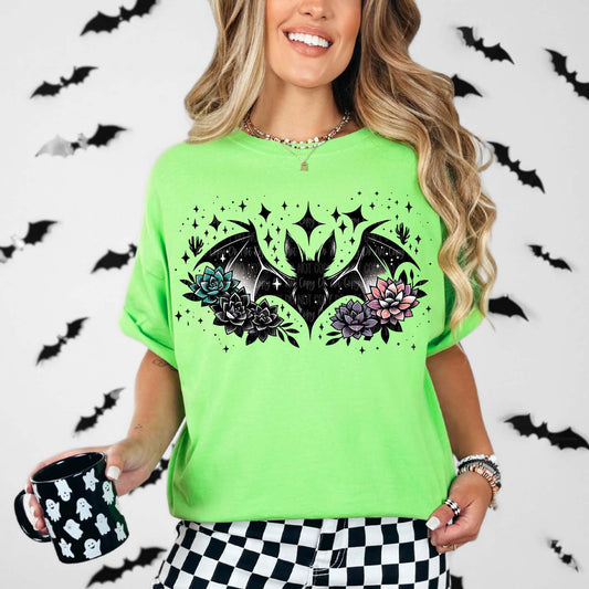 Bat Floral Tee