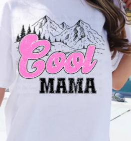 Cool Mama Shirt with Beer Mountain Graphic 🍺🏔️