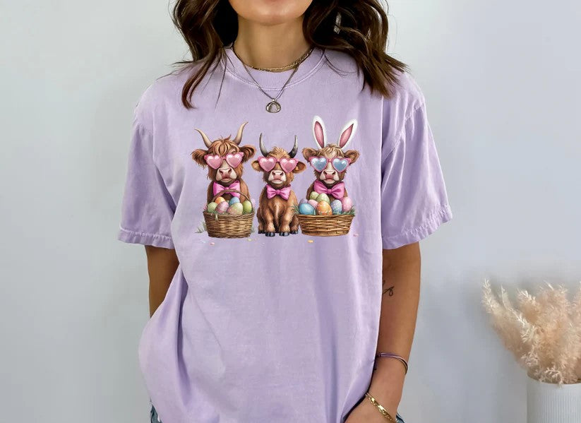 🐄 Easter Cows Tee – Hoppy and Herding into Easter!