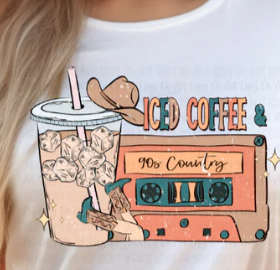 Iced Coffee & 90s Country Tee ☕🎶