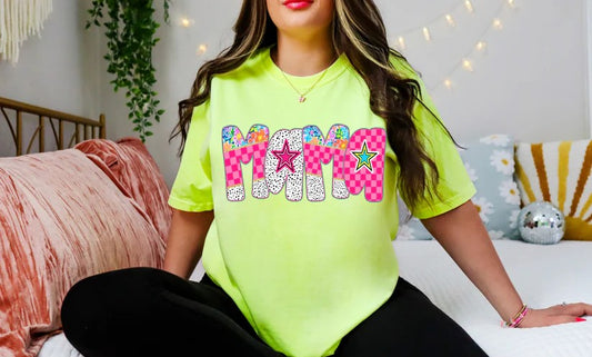 🌈 Colorful Mama Tee – Bright, Bold & Full of Love!