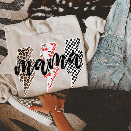 Mama Bolt Pattern Tee