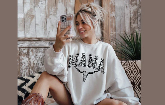 🤠 Mama Western Style Tee – Ride High, Mama!