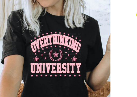 Overthinking University Tee 🧠📚