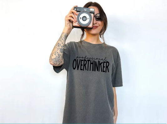 🤔 Professional Overthinker Tee – Because Overthinking is an Art!