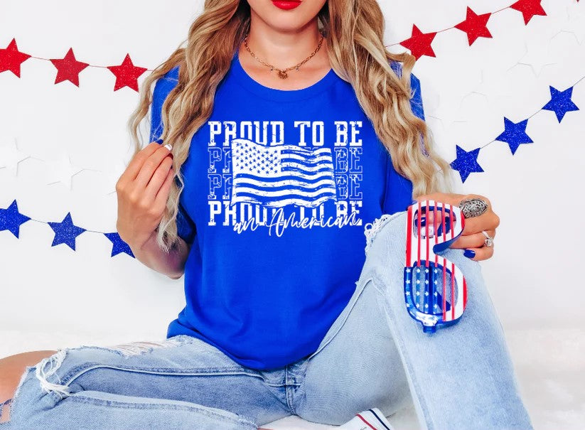 🇺🇸 Proud to Be an American Tee – Show Your Patriotism!